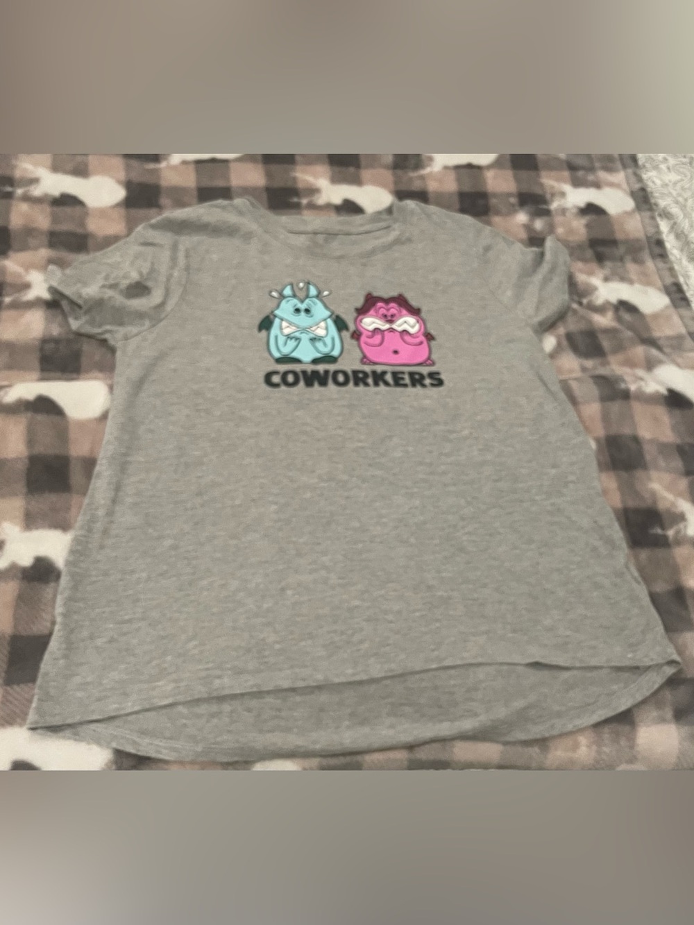 🐨3for$20🐨Disney Women’s 'Coworkers' Graphic Tee with pain & panic  Characters